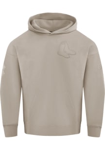 Pro Standard Boston Red Sox Mens Tan Neutral Long Sleeve Hoodie
