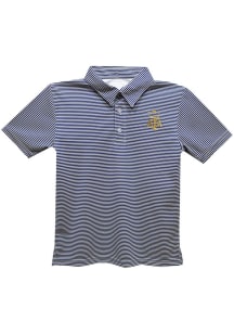 Vive La Fete Argentina National Team Toddler Navy Blue Pencil Stripe Short Sleeve Polo Shirt