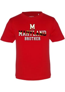 Maryland Terrapins Youth Red Brother Short Sleeve T-Shirt