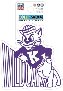 K-State Wildcats Vintage Willie Durable Stickers - Purple