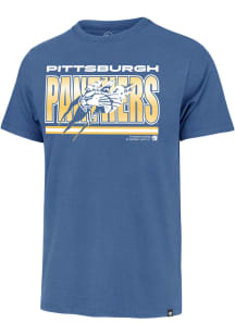 47 Pitt Panthers Blue Thunder Rip Franklin Short Sleeve Fashion T Shirt