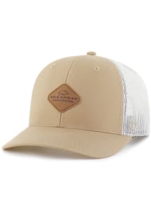 47 Arkansas Razorbacks Huskin Trucker Adjustable Hat - Khaki