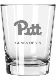 Pitt Panthers Class of 2025 15oz Rock Glass - White