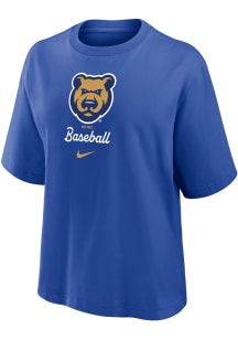 Nike Iowa Cubs Womens Blue Boxy Short Sleeve T-Shirt
