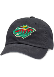 Minnesota Wild Blue Line Unstructured Adjustable Hat - Black