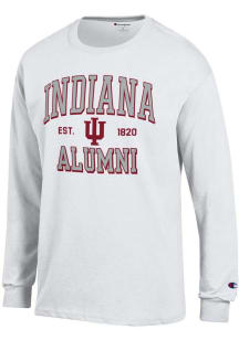 Champion Indiana Hoosiers White Est Alumni Jersey Long Sleeve T Shirt