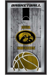 Iowa Hawkeyes Basketball Hanging Back Bar Mirror