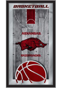 Arkansas Razorbacks Basketball Hanging Back Bar Mirror
