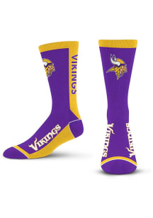 Minnesota Vikings MVP Stock Mens Crew Socks