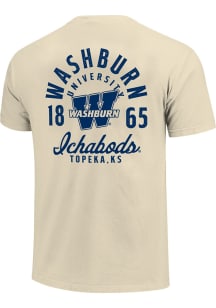 Washburn Ichabods Ivory Mascot Overlay Short Sleeve T Shirt