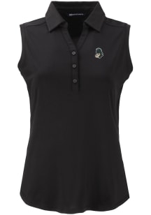 Cutter and Buck Michigan State Spartans Womens Black Vault Forge Eco Polo Shirt