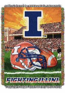 Illinois Fighting Illini 48x60 Home Field Advantage Wall Hanging Tapestry Blanket