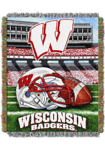 Wisconsin Badgers 48x60 Home Field Advantage Wall Hanging Tapestry Blanket