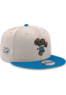 New Era Oklahoma City Thunder White JR Two-Tone Rumble Mascot 9FIFTY Youth Snapback Hat