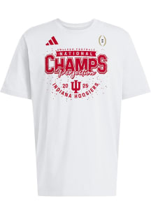 Adidas Indiana Hoosiers White 2025 College Football National Champions Perfection Confetti Short S..