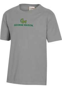 ComfortWash George Mason University Youth Grey Garment Dyed Short Sleeve T-Shirt