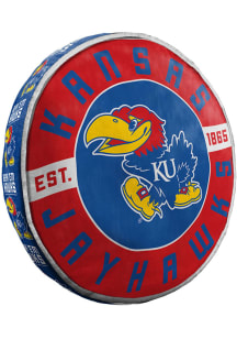 Kansas Jayhawks 15 Cloud Throw Pillow - Blue