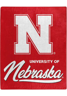 Nebraska Cornhuskers Signature Raschel Throw Blanket - Red
