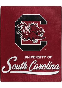 South Carolina Gamecocks Signature Raschel Throw Blanket - Red