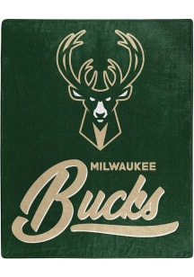 Milwaukee Bucks Signature Raschel Throw Blanket - Green