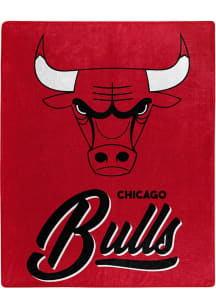 Chicago Bulls Signature Raschel Throw Blanket - Red