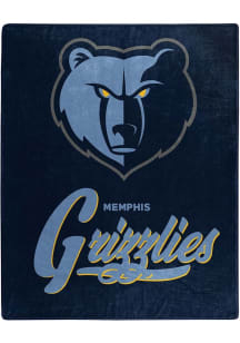 Memphis Grizzlies Signature Raschel Throw Blanket - Blue