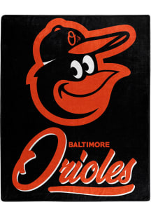 Baltimore Orioles Signature Raschel Throw Blanket - Black