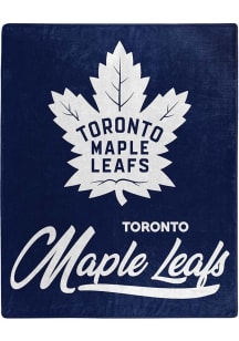 Toronto Maple Leafs Signature Raschel Throw Blanket - Blue