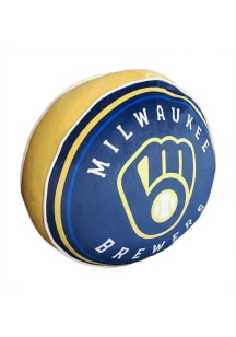 Milwaukee Brewers Cloud Throw Pillow - Navy Blue