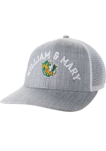 Legacy William & Mary Tribe Mid-Pro Snap Trucker Adjustable Hat - Grey