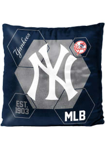 New York Yankees Velvet Reverse Throw Pillow - Blue