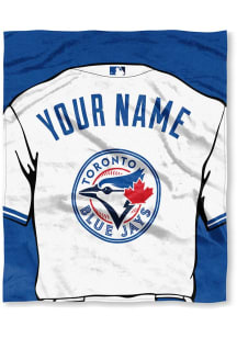 Toronto Blue Jays Personalized Jersey Silk Touch Fleece Blanket - Blue