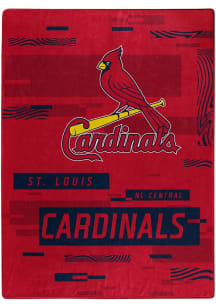 St Louis Cardinals Royal Plush Raschel Throw Blanket - Red
