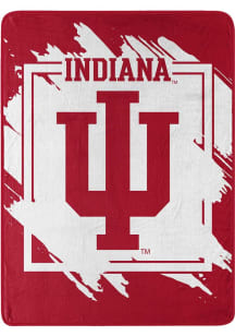 Indiana Hoosiers Dimensional Micro 46x60 Raschel Throw Blanket - Crimson