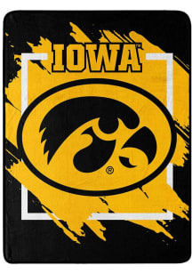 Iowa Hawkeyes Dimensional Micro 46x60 Raschel Throw Blanket - Black