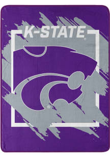 K-State Wildcats Dimensional Micro 46x60 Raschel Throw Blanket - Purple