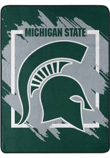 Michigan State Spartans Dimensional Micro 46x60 Raschel Throw Blanket - Green