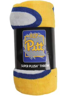 Pitt Panthers Dimensional Micro 46x60 Raschel Throw Blanket - Gold