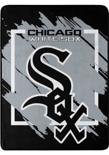 Chicago White Sox Dimensional Micro 46x60 Raschel Throw Blanket - Black