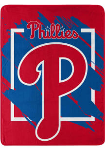 Philadelphia Phillies Dimensional Micro 46x60 Raschel Throw Blanket - Blue