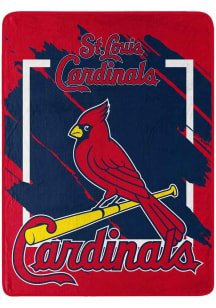 St Louis Cardinals Dimensional Micro 46x60 Raschel Throw Blanket - Red