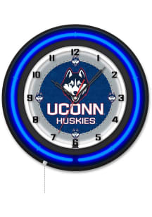 UConn Huskies 19in Neon Wall Clock
