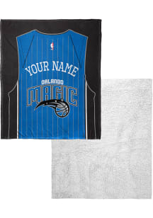 Orlando Magic Personalized Jersey Silk Touch Sherpa Fleece Blanket - Blue