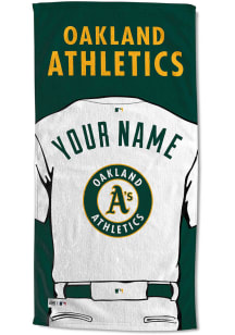 Oakland Athletics Personalized Jersey Beach Towel
