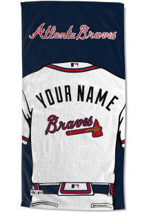Atlanta Braves Personalized Jersey Beach Towel