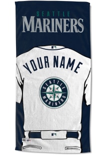 Seattle Mariners Personalized Jersey Beach Towel