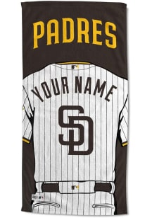San Diego Padres Personalized Jersey Beach Towel