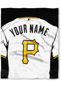 Pittsburgh Pirates Personalized Jersey Silk Touch Fleece Blanket - Black