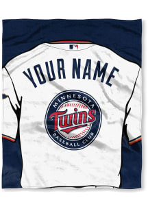 Minnesota Twins Personalized Jersey Silk Touch Fleece Blanket - Red