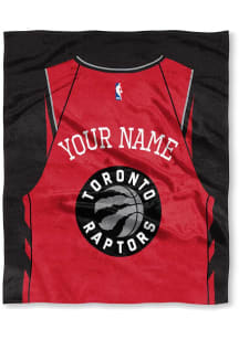 Toronto Raptors Personalized Jersey Silk Touch Fleece Blanket - Red